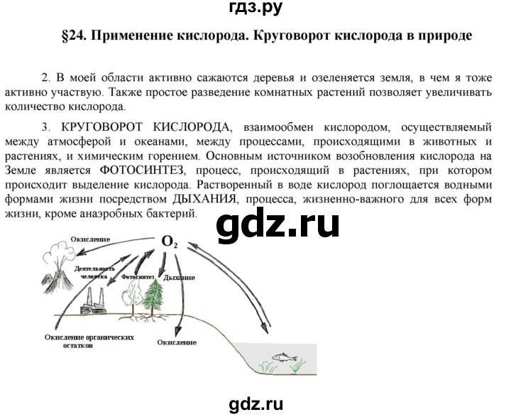 ГДЗ по химии 8 класс  Рудзитис  Базовый уровень параграф - 24, Решебник №1 к учебнику 2015