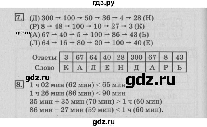 ГДЗ по математике 3 класс Дорофеев рабочая тетрадь  часть 2. страницы - 42, Решебник №3 к тетради 2017
