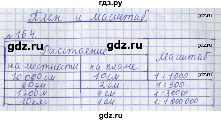 ГДЗ по математике 4 класс Рудницкая рабочая тетрадь  часть 1. упражнение - 164, Решебник №1